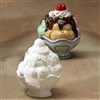 Bisque Sundae Bank (Unpainted, ready for glaze)