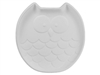 Bisque Owl Dish (Unpainted, ready for glaze)