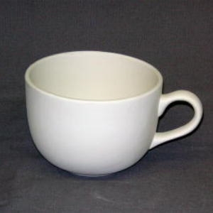 Bisque Jumbo Cappuccino Mug (Unpainted, ready for glaze)