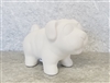 Bisque Pug Bank (Unpainted, ready for glaze)