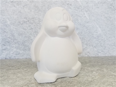 Bisque Party Penguin (Unpainted, ready for glaze)