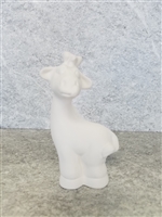 Bisque Stretch Giraffe (Unpainted, ready for glaze)