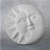 Bisque Sun/Moon Plaque (Unpainted, ready for glaze)