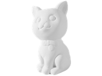 Bisque Purrty Kitty (Unpainted, ready for glaze)