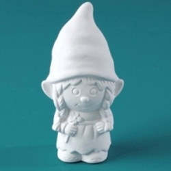 Bisque Tinkwinkle Gnome (Unpainted, ready for glaze)