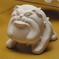Bisque Bulldog (Unpainted, ready for glaze)