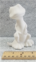 Bisque Standing Gecko (Unpainted, ready for glaze)