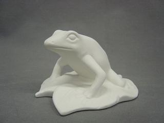 Bisque Rainforest Frog (Unpainted, ready for glaze)