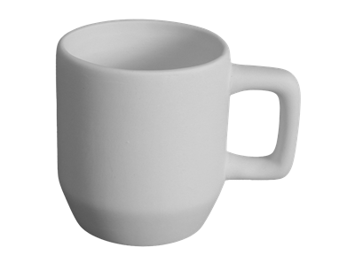 Bisque Stackable Mug (16 Ounces) (Unpainted, ready for glaze)