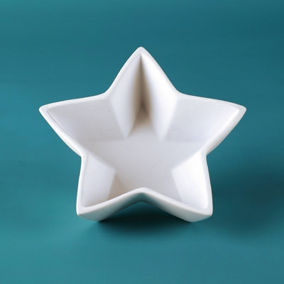 Bisque Pop Star Bowl (Unpainted, ready for glaze)