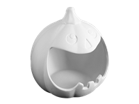 Bisque Jack O' Lantern Candy Dish (Unpainted, ready for glaze)