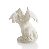 Bisque Standing Dragon (Unpainted, ready for glaze)