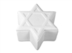 Bisque Star of David Box (Unpainted, ready for glaze)