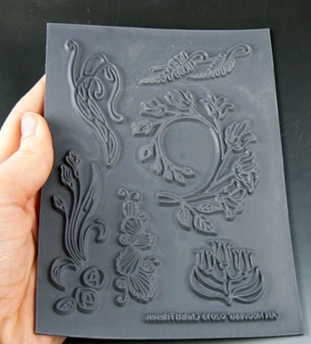 Christi Friesen Art Nouveau Texture Stamp Sheet