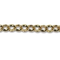 Gold Plated 2mm Rolo Chain 1ft