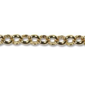 Gold Plated 2mm Rolo Chain 1ft