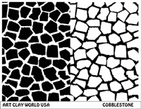 Cobblestone Low Relief Texture Plate 5.5x4.25