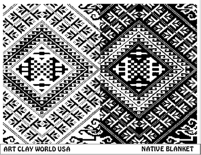 Native Blanket Low Relief Texture Plate 5.5x4.25