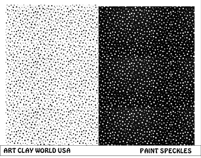 Paint Speckles Low Relief Texture Plate 5.5x4.25