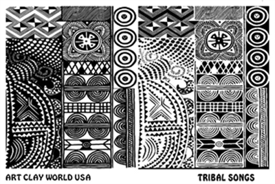 Tribal Songs Low Relief Texture Plate 5.5x4.25