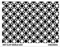 Checkers Low Relief Texture Plate 5.5x4.25