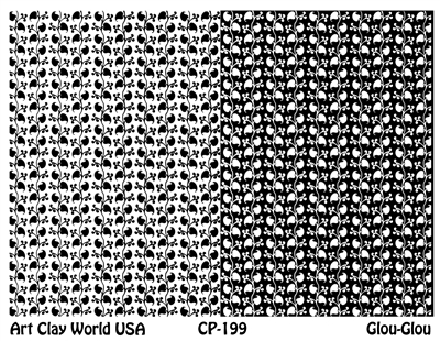 Glou-Glou Low Relief Texture Plate 5.5" x 4.25"