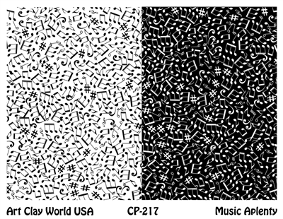 Music Aplenty Low Relief Texture Plate 5.5" x 4.25"