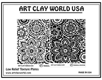 Jill Mackay Mandala Low Relief Texture Plate 5.5x4.25
