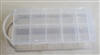Clear Storage Case with 10 compartments and Hang Strip