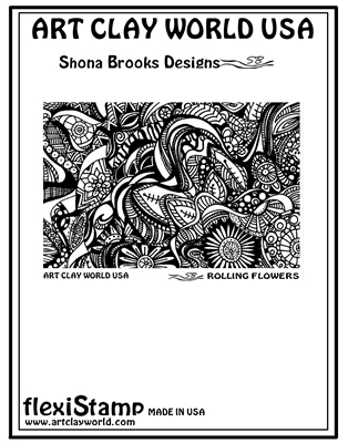 flexiStamp Shona Brooks Rolling Flowers