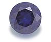 Dark Blue Round Cut CZ 3mm