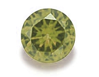 Peridot Green Round Cut CZ - 5pc. 3mm