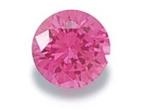 Pink Round Cut CZ- 5 pc. 4mm