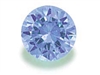 Light Blue Round Cut CZ- 5pcs. 2mm