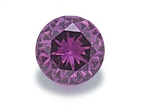 Purple Round Cut CZ 2mm