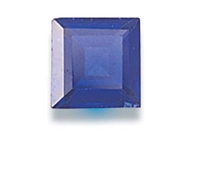 Dark Blue Square Cut CZ - 5 pc. 4mm