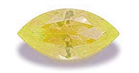 Yellow Marquis Cut CZ -5 pcs 6x3mm