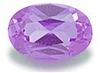 Purple Oval Cut CZ (6x4mm)