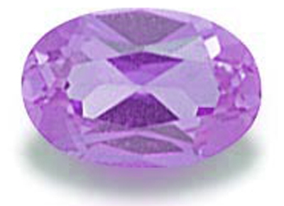 Purple Oval Cut CZ (6x4mm)
