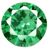 Emerald Green Round Cut CZ 4mm