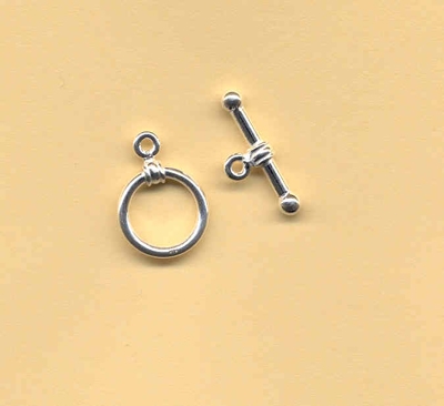 Sterling Silver Toggle Clasp (1pc)