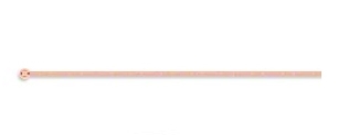 22 gauge 2" Copper Headpin, ball end - 25pcs