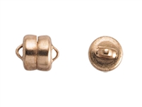 Mag-lock Copper Button Clasps - 2pr