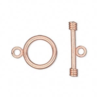 Copper Simple 17mm Toggle 1pc