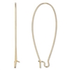 Gold Plated 47mm kidney earwires 2pr