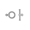 Gunmetal 10mm Spiral Clasp 2pc