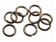 Gunmetal 7mm 18 Gauge Jump Rings 100pc