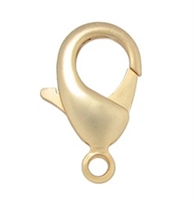 Matte Gold Color 12x7mm Lobster Clasps 10pc