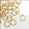 Matte Gold 3mm ID Jump Rings, 20 gauge, 50pc