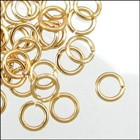 Matte Gold 3mm ID Jump Rings, 20 gauge, 50pc